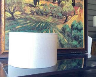 Computer Desk Lamp And Art