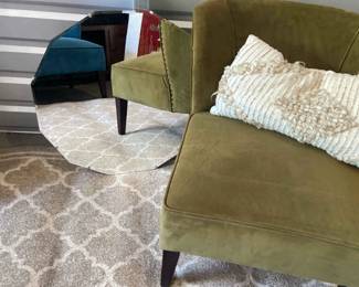 Green Chair And Rug