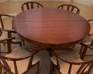 005 Beautiful Greaves Thomas Teak Dining Table And Chairs