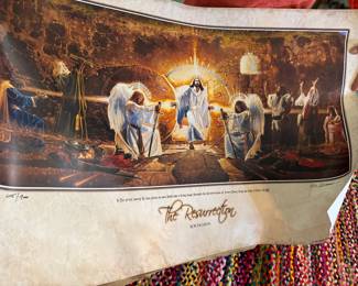 The Resurrection poster. Signed and numbered.