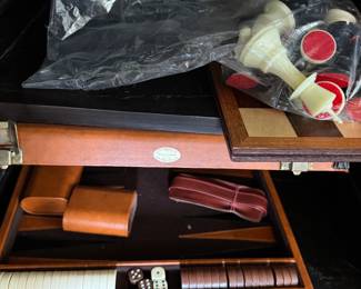 Backgammon and chess sets