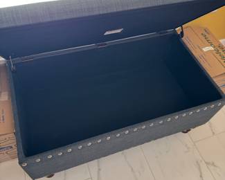 Inside of storage bench
