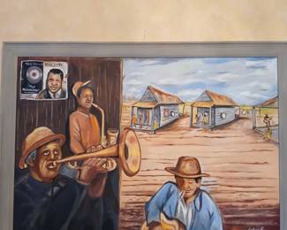 LOCAL MPHS ORIENTAL OIL PAINTING