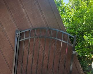 Arched gate with post, lock and keys!!