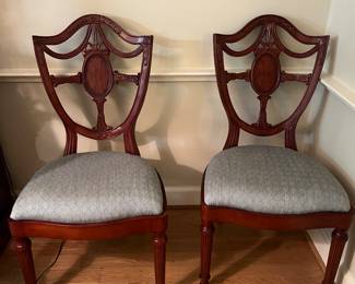 SET OF EIGHT DINING ROOM CHAIRS