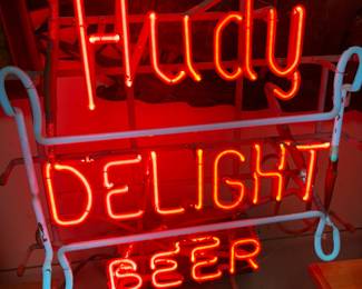 . . . Hudy neon beer sign