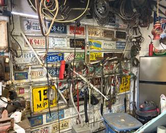. . . vintage license plate