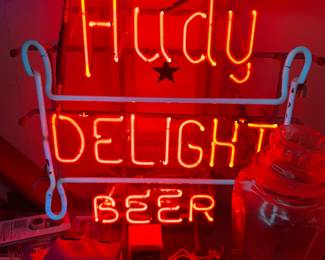 . . .Hudy neon bar sign