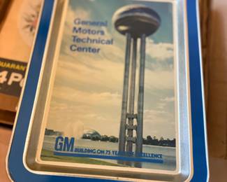 . . . vintage General Motors commemorative tray -- there are several