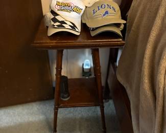 . . . great caps and antique fern stand