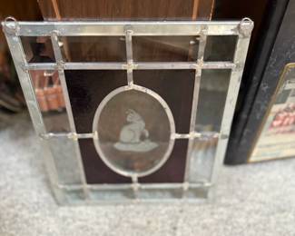 . . . . . . lead-glass cat
