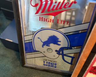 . . . Miller High Lite Detroit Lion combo