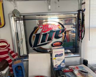 . . . Miller Lite bar mirror