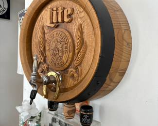 . . . vintage Lite keg signage