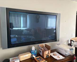 . . . large flat-screen TV