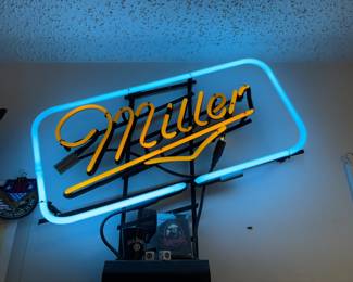 . .. . vintage Miller neon sign