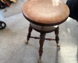 . . . antique piano stool
