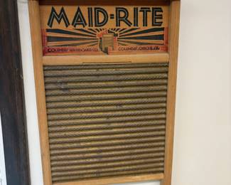 . . . Maid-Rite wash board