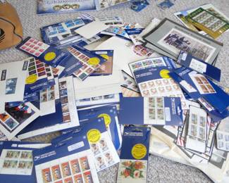 Thousands of stamps unused