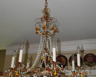 Crystal multicolor chandelier