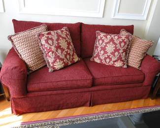 Bassett Red Sofa