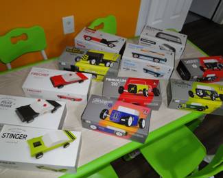 Candylab wood toy cars/trucks collectibles unused