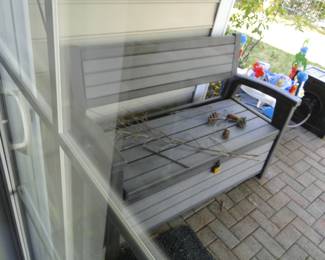 Outdoor storage Bench