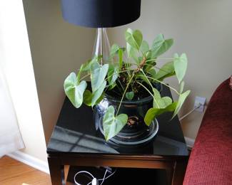 End Tables Onyx top wood bottom