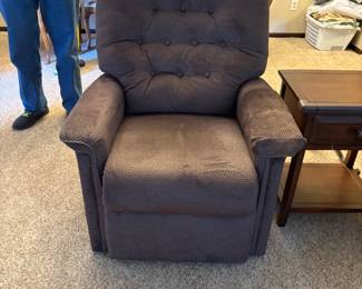 . . . grey recliner