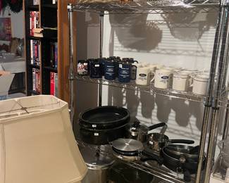 . . . and another with roasters, soup pots, baskets