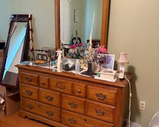 . . . and its matching mirrored dresser