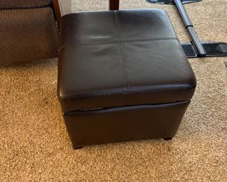 . . . black ottoman