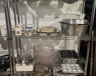. . . great stainless steel storage racks and great items