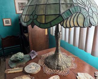 Stain Glass Lamp & Fossil's