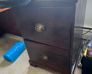 A few 2 drawer files in wood and metal upstairs throughout