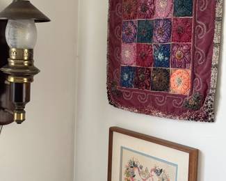 Wall art & wall sconce