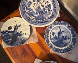 Blue Willow plates