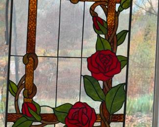Stain Glass Panel 15" X 20" inch high