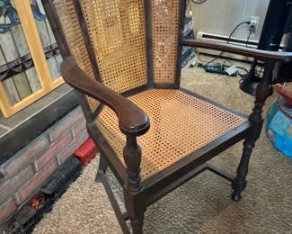 Rattan Victorian arm chair