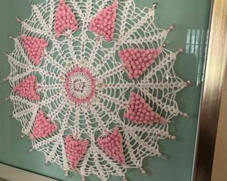 framed textile art