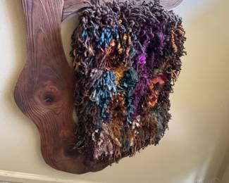 Wood/Textile Art Hanging