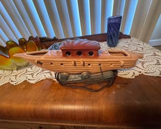 Vintage Lamp Boat