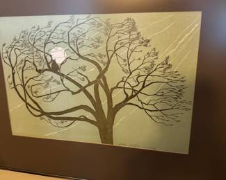 Gwen Frostic Michigan Artist Block Print