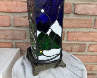 Stand glass light