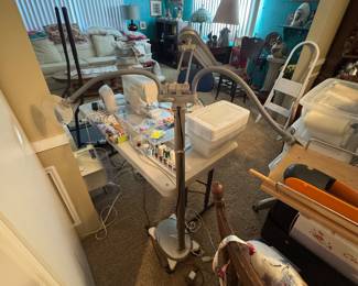 View of room to be updated - floor 3 arm work lamp