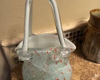 Glass art purse