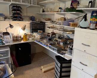 Art room continued with lots of storage and supplies