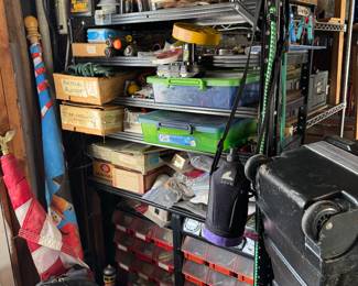 Lots of pluming, electrical & screws, tools, clamps and more