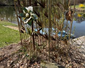 3 panel metal art screen