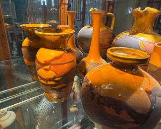 Haeger Pottery - Great collection of Earth Wrap LAVA
